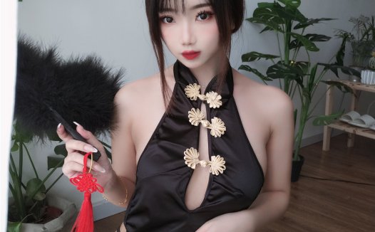 鬼畜瑶在不在w 黑色短款旗袍[35P1V-131MB]